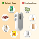 Kit Mini Máquina Seladora Recarregável Para Embalagens Plásticas - Selagem Rápida/ Alta Qualidade